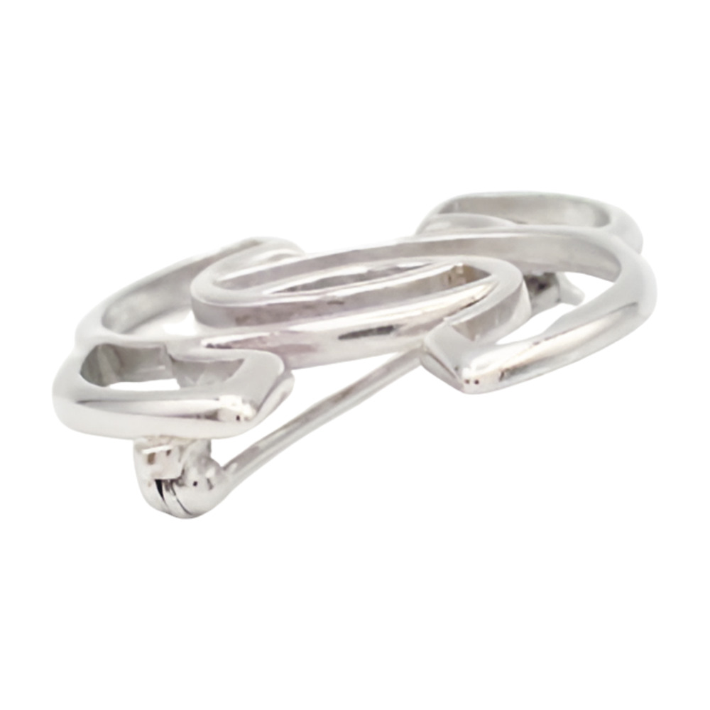 6460 - Chanel Coco Mark Brooch Silver - Picture 3 of 4